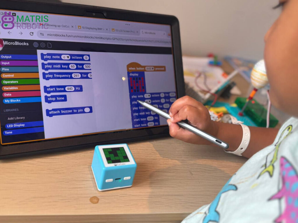 Coding AI-matris-robotic