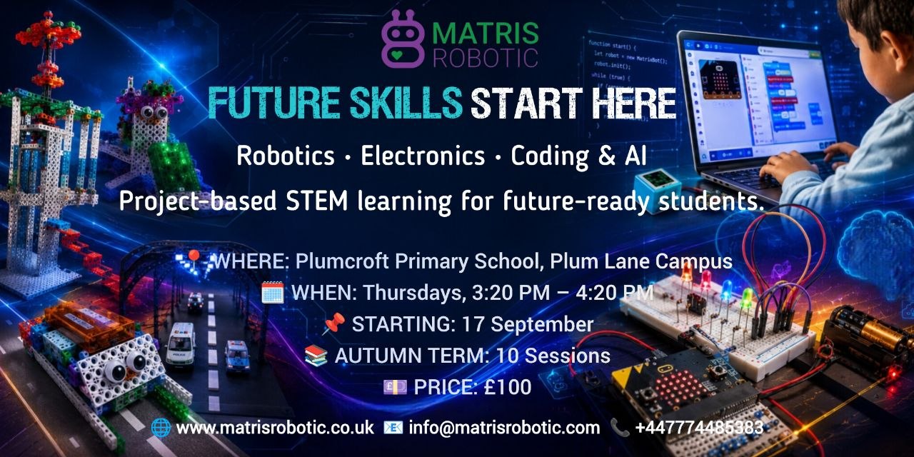 Robotics Club at Plumcroft Primary School – Autumn Term 2026